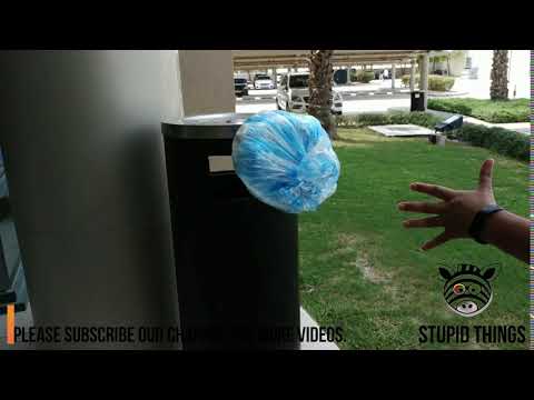 How to Throw Garbage| Funny Videos | Stupid Things | Crazy Things