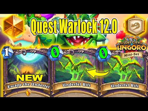 71% Winrate Double Quest Warlock 12.0 Deck After Mini-Set At The Lost City of Un'Goro | Hearthstone