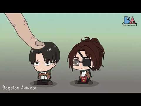 Chibi AOT VS Finger Part 3 - Armin, Zeke, Hange, Annie, Falco, Levi Attack On Titan Animation