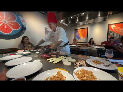 Full cooking session from Benihana San Diego.