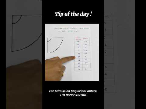 Circular Skirt Radius Calculation As Per Waist Size | Sewing | #fashion #sewing #sewingtips #sew