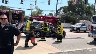 *PRE ARRIVAL* East Meadow F.D. Responds to an MVA w/ Aided!