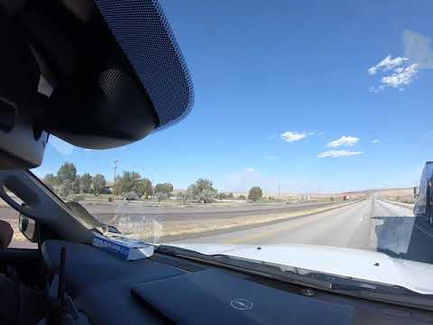 Forest Fire Near I80 in Wyoming