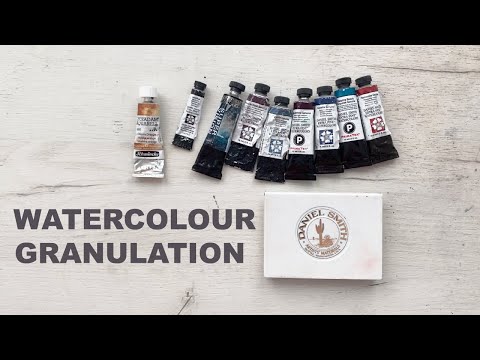 Granulating Watercolours that I Actually Use | Swatching (Daniel Smith, Schmincke, Supervision)