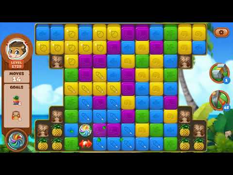 Lost Island Blast Adventure Level 1729 NO BOOSTERS - A S GAMING