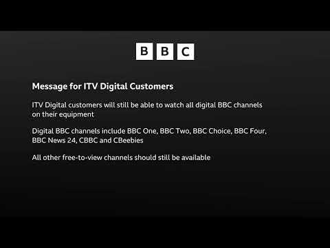 BBC's Message for ITV Digital Customers with 2021 Presentation