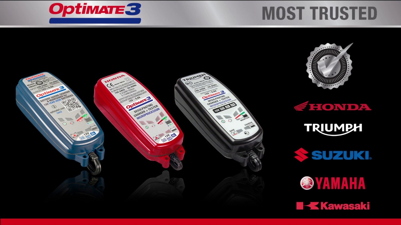 TecMate OptiMate 3 Battery Optimiser Video