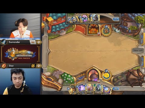 Surrender vs Staz | Hearthstone Grandmasters Asia-Pacific Week 1 Day 1 | Game 1
