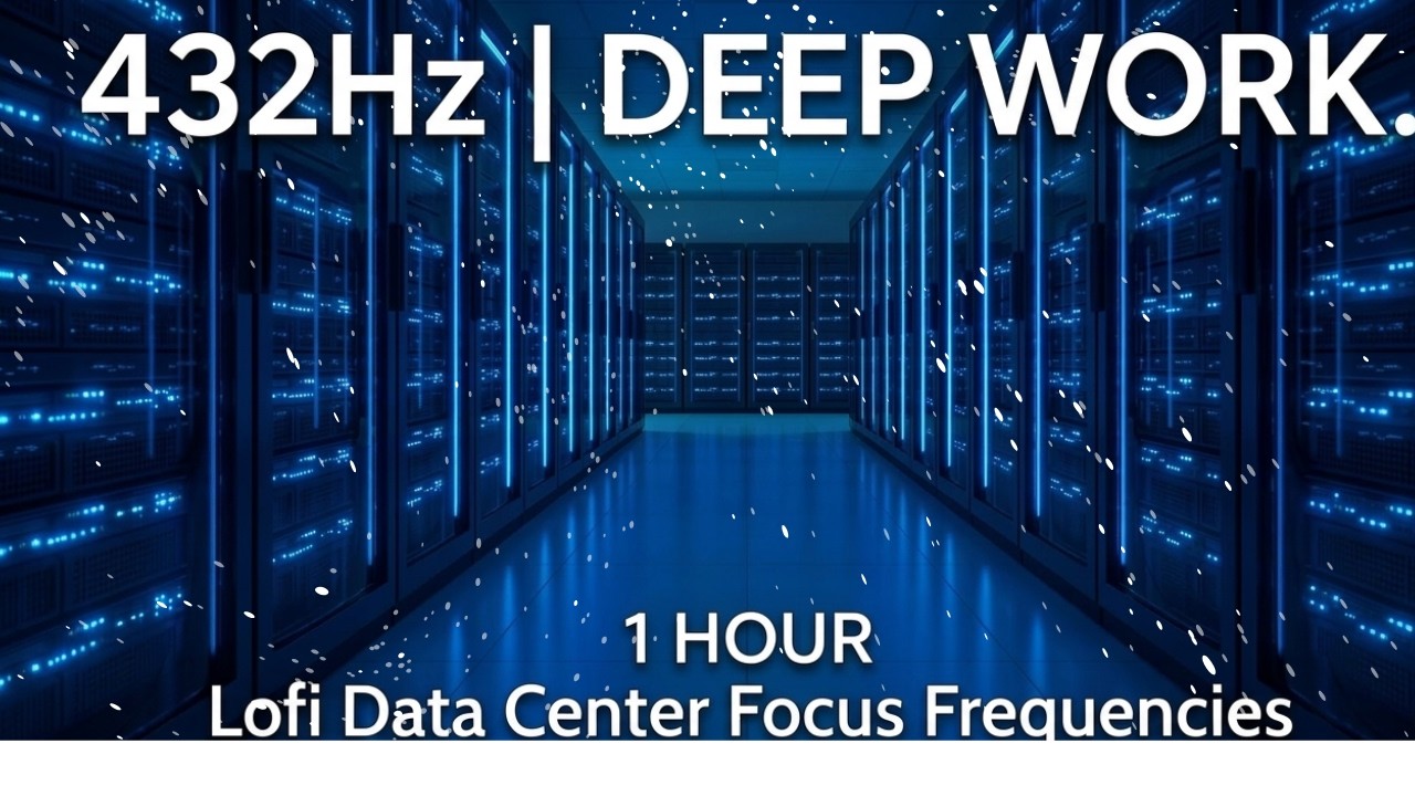 432Hz Deep Work: Data Center Ambience [Focus Music for Coding & Research]