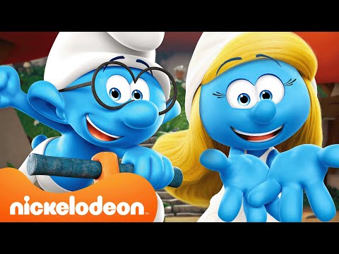Os Smurfs | 90 MINUTOS na Vila dos Smurfs 🍄 | Nickelodeon em Português