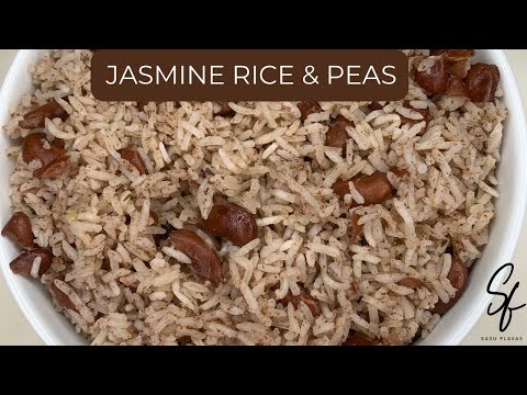 JASMINE RICE & PEAS || COCONUT RICE & PEAS || HOW TO MAKE RICE & PEAS || Sasu Flavas: A Catering Hub