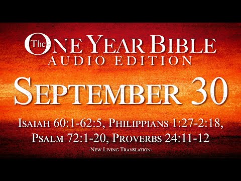 September 30 | One Year Bible Audio Edition