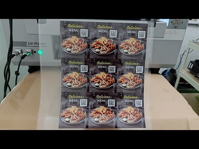 水晶貼數位菜單噴印代工｜防水耐曬・超強背膠・商用級耐用輸出