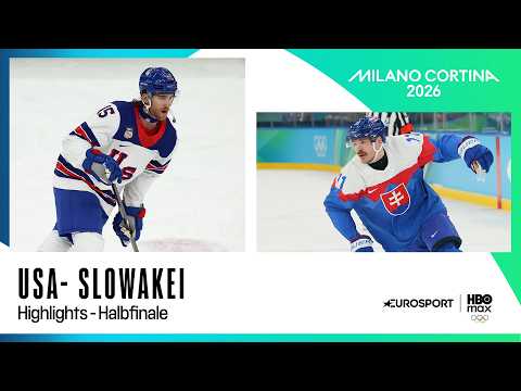 Halbfinale USA - Slowakei | Highlights deutsch | Olympia 2026 | Eishockey | Männer