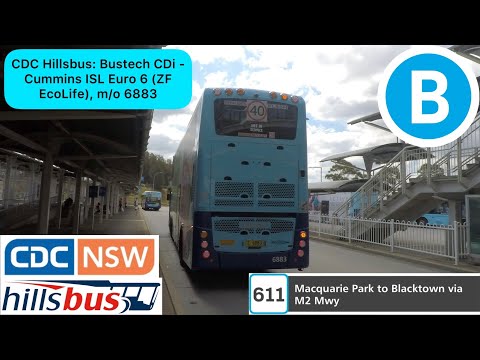 CDC Hillsbus: Bustech CDi - Cummins ISL Euro 6 (ZF EcoLife), m/o 6883