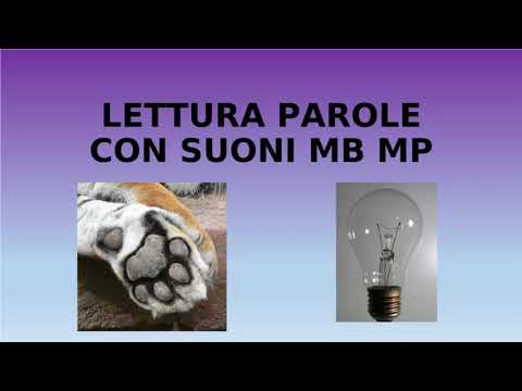 Lettura parole con i suoni MB e MP