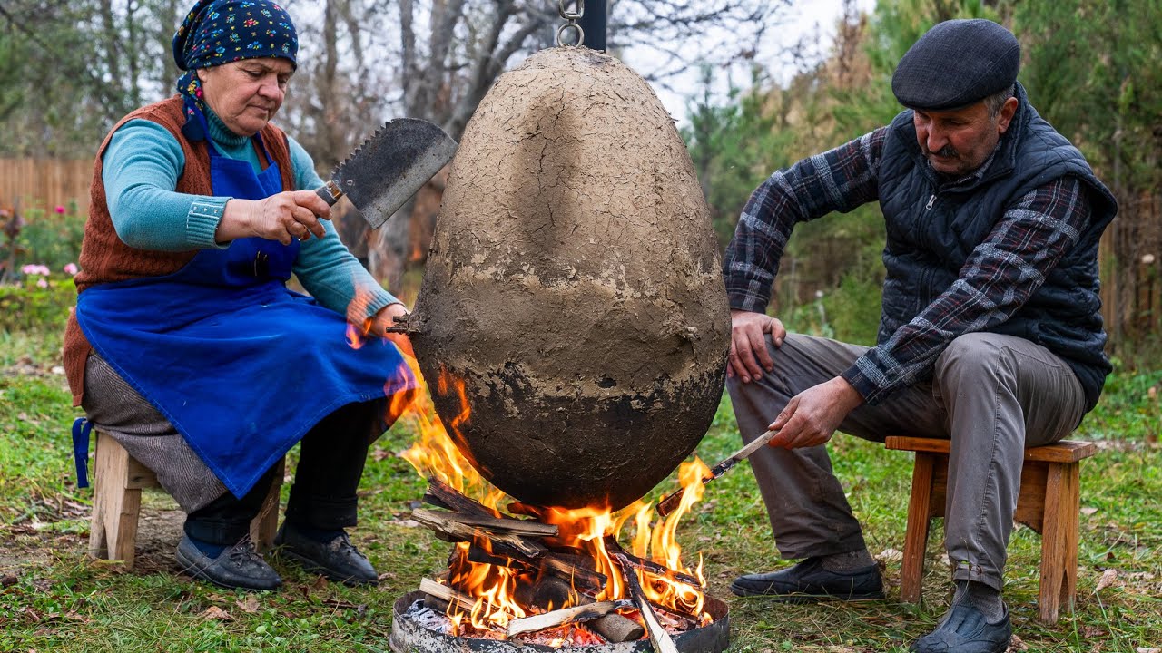 Slow Cooked Lamb in a Dragon Egg | Rustic Campfire Feast