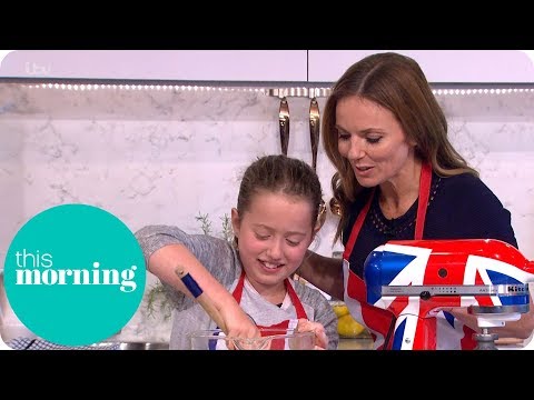 Geri Horner's Daughter Bluebell Makes Her Biscuit Tin Cupcakes | This Morning