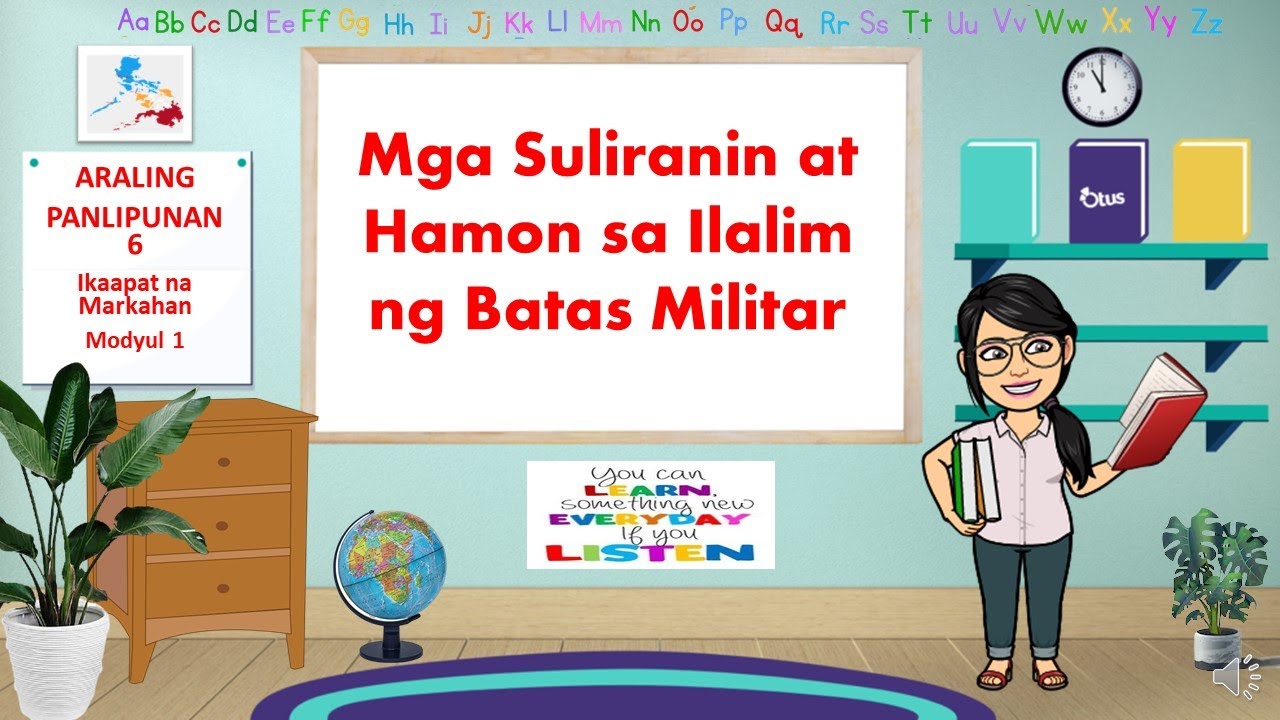 Mga Suliranin at Hamon sa Ilalim ng Batas Militar (AP6-Q4-MODULE 1)