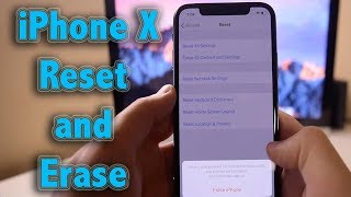 Hard Reset   How to reset and erase iPhone X Recovery Mode