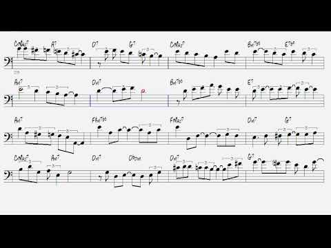 "November Dawn" - Trombone jazz Improvisation lesson - Beginner Level -  score