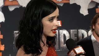 Jessica Jones Cast at Defenders Red Carpet