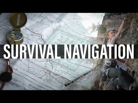 SURVIVAL NAVIGATION WITH A MAP AND LENSATIC COMPASS | How to navigate for survival
