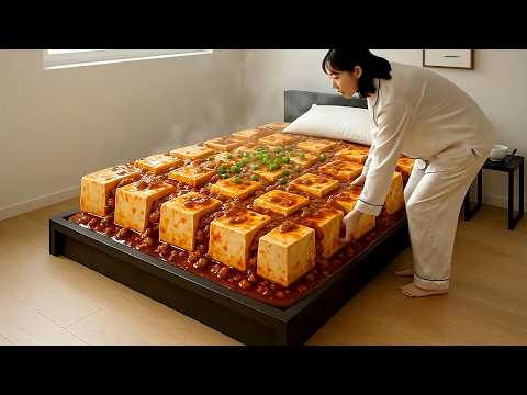 Which Food Bed Would You Choose? 😋 8 Min of Delicious Food Beds | Satisfying AI ASMR