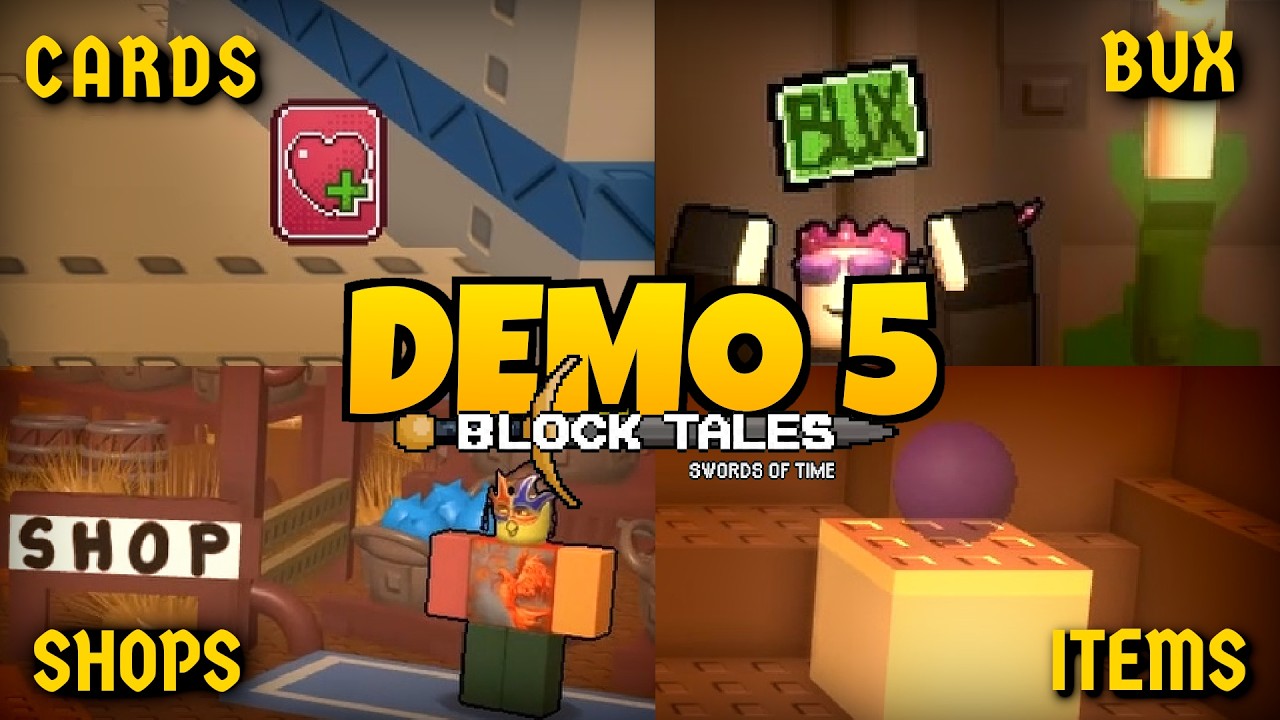 ALL Bux, Cards, Items & Shops in DEMO 5