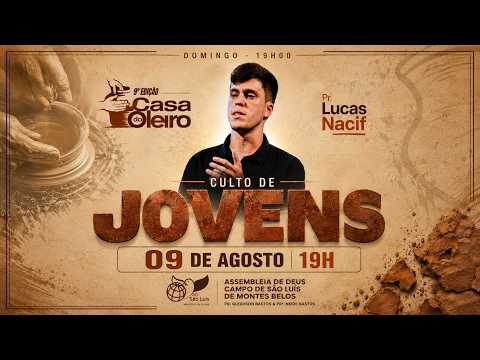 CULTO DE JOVENS - LANÇAMENTO 9ª EDIÇÃO CASA DO OLEIRO