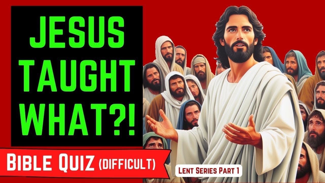 JESUS Bible Quizzes | His Teachings & Parables | Most won't get 💯%!