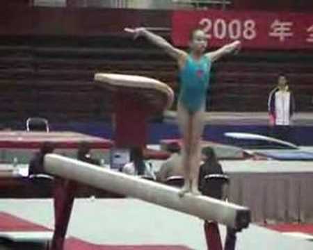 Li Lijun Beam prelims @ 2008 Chinese Nationals