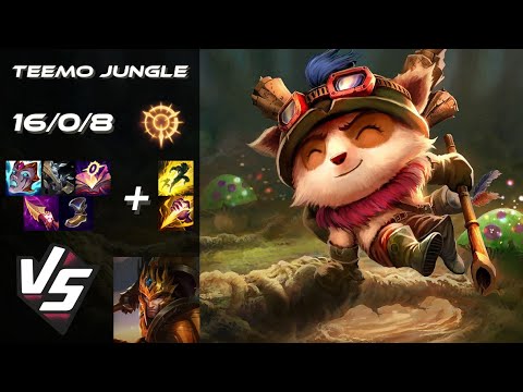 JUNGLE Teemo vs Jarvan IV - EU Grandmaster Patch 14.18