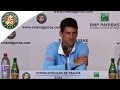 Press conference N.Djokovic 2014 French Open.