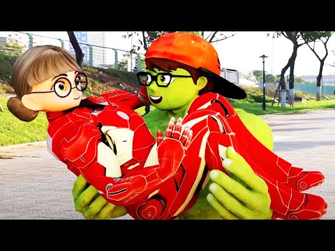Giant Zombie and Ice Scream & Superheroes NickHulk Love Tani | Scary Teacher 3D In Real Life