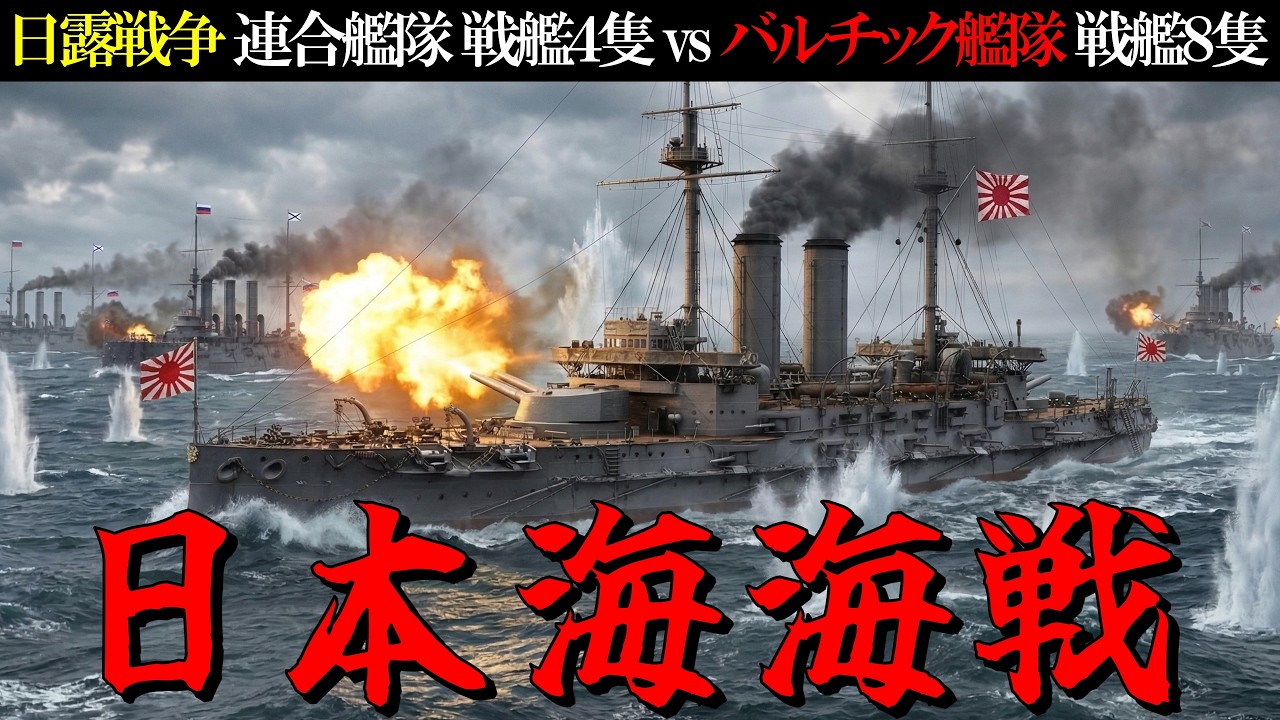 【日露戦争】日本海海戦・ロシア海軍バルチック艦隊との戦い・日本海軍 連合艦隊の戦いを徹底解説／戦艦三笠と東郷平八郎／大日本帝国／戦艦三笠／黄海海戦・旅順港閉塞作戦・二百三高地の戦い