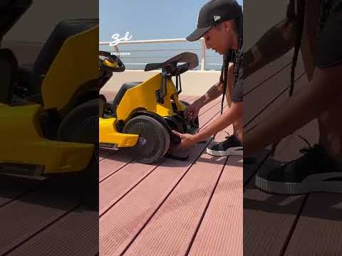 Seg-Kart? Go-Way? What are we calling this? 🏎️🤣 #segway #gokart #lamborghini