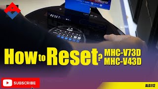 How to reset Sony MHC-V73D / MHC-V43D Audio System?