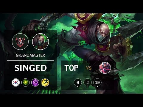Singed Top vs Irelia - KR Grandmaster Patch 10.1