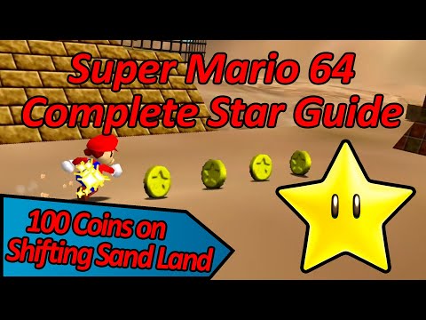 100 Coins on Shifting Sand Land - Super Mario 64 Complete Star Guide