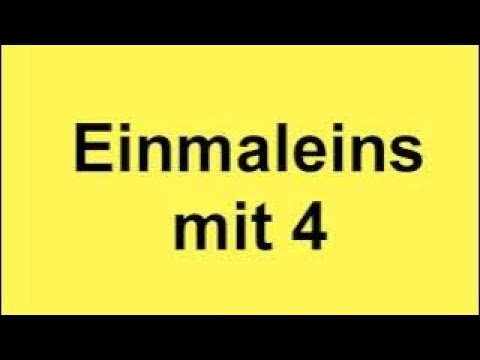 Die Viererreihe - Das 1x4 Lied - Mathe Lernlieder - Einmaleins mit 4