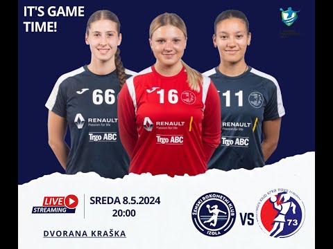 04.KROG KONČNICE 1.A DRL - ŽENSKE (2023/24): ŽRK TRGO ABC IZOLA : ŽRK KRKA NOVO MESTO [PRENOS]