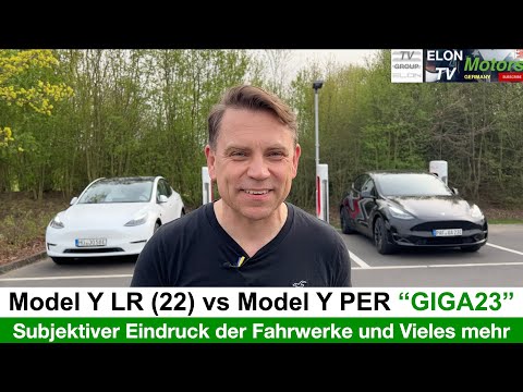 Model Y Performance GIGA23 & Model Y LR (2022) - Vergleich der Fahrwerke und Unterschiede im Detail