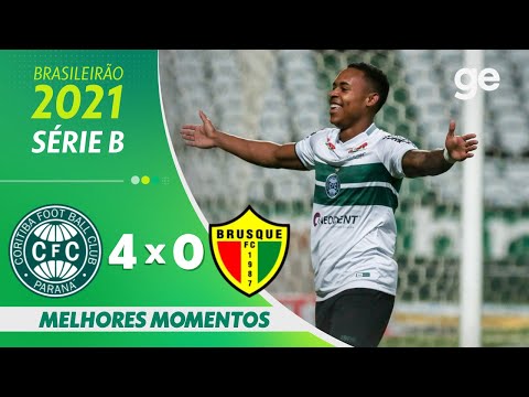 Gols e lances de Coritiba x Brusque