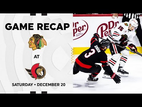 Blackhawks at Senators Game Highlights | 12.20.25