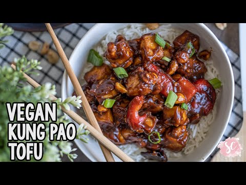 NO FRY Crispy Kung Pao Tofu - Vegan, Gluten Free, Oil Free - Easy Vegan Takeout