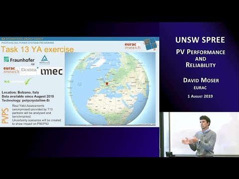UNSW SPREE 201908-01 - David Moser - PV Performance and Reliability