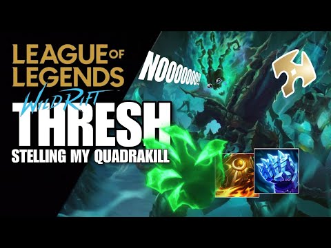 WILD RIFT: ( SEASON 9 ) THRESH FROM SUPPORT TO TOP LANE 99% WINRATE