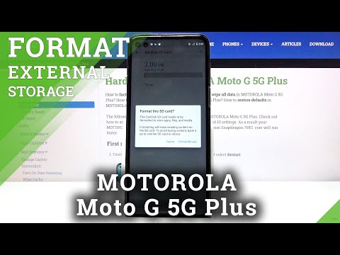 How to Format SD Card on MOTOROLA Moto G 5G Plus