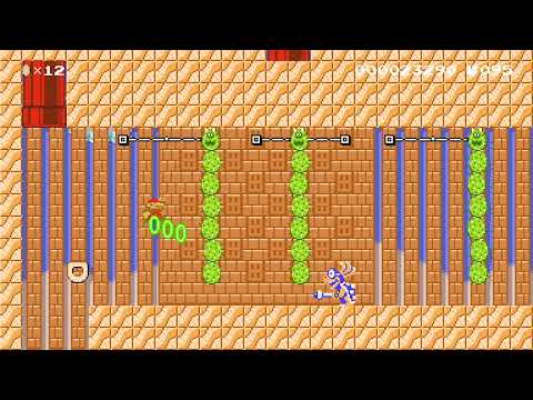 Iggys hot desert Castle (5-2) by Manniiiiii 🍄Super Mario Maker 2 ✹Switch✹ #bsh